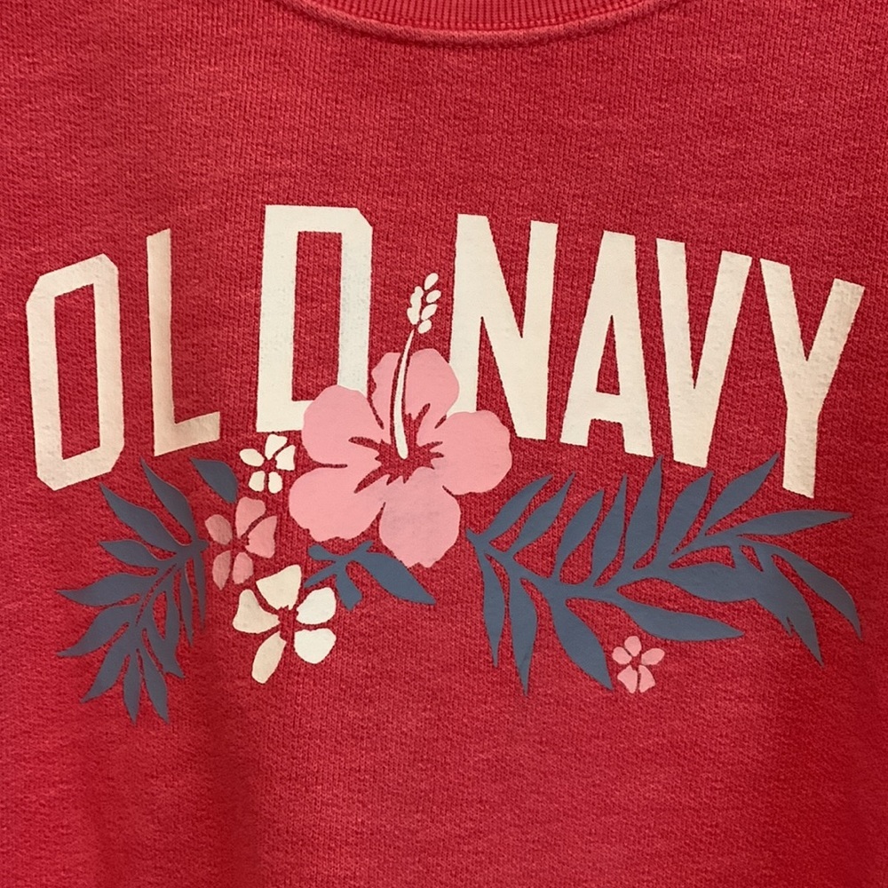 New!! Old Navy Red Cotton Sweater Top Size Large - Picture 5 of 7